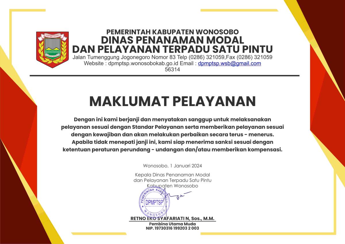 Maklumat Pelayanan